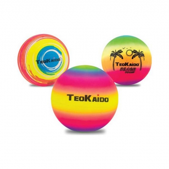 Teorema Pallone Gomma Rainbow Teokaido Arcobaleno Diametro 14 cm - 1