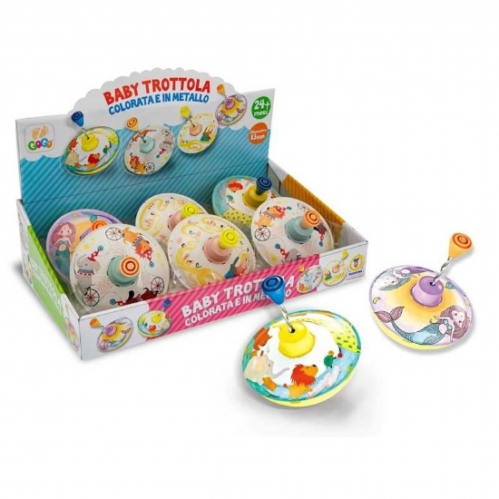 Teorema Trottola In Metallo Colorata Diametro 13 cm Gogo Assortita - 1