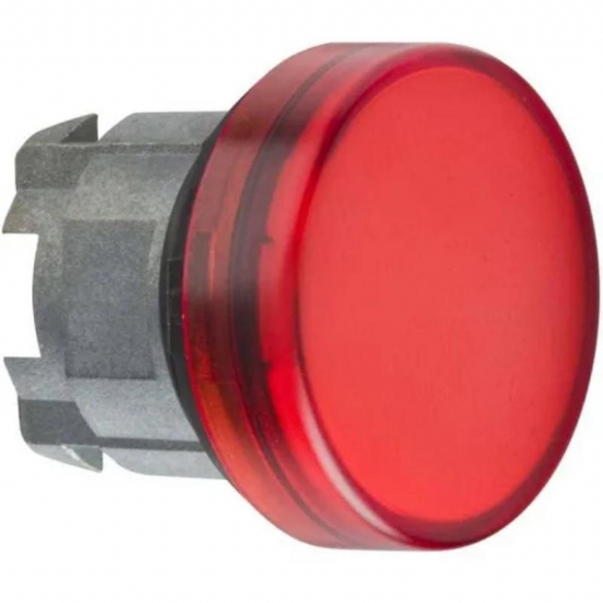 Testa Lampada Spia  Schneider Telemecanique  ZB4BV043 Gemma Liscia Diametro 22mm Colore Rosso per Led Universale - 1