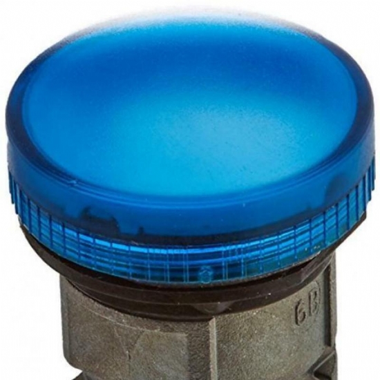 Testa Lampada Spia  Schneider Telemecanique  ZB4BV06 Gemma Liscia Diametro 22mm Colore Blu  - 1