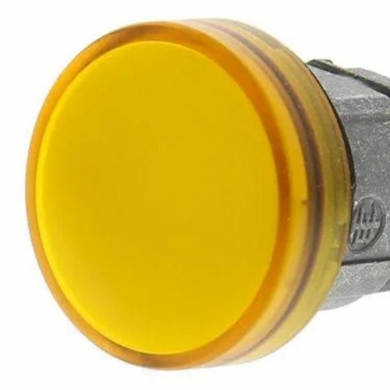 Testa Lampada Spia  Schneider Telemecanique  ZB4BV053 Gemma Liscia Diametro 22mm Colore Arancione per Led Universale - 1