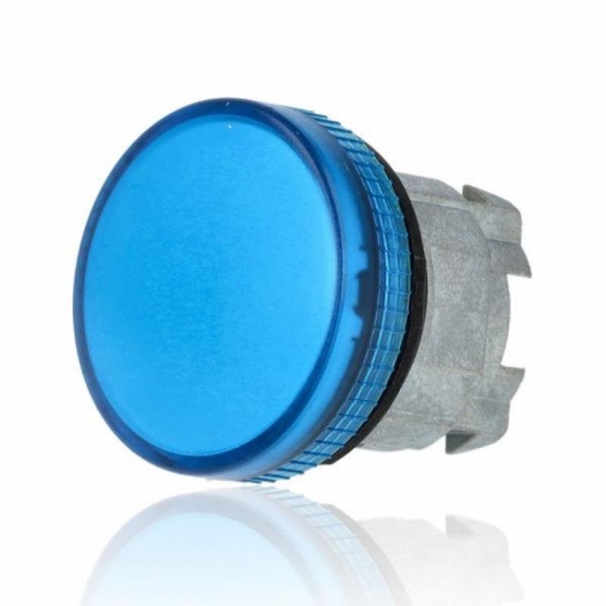 Testa Lampada Spia  Schneider Telemecanique  ZB4BV06 Gemma Liscia Diametro 22mm Colore Blu  - 2