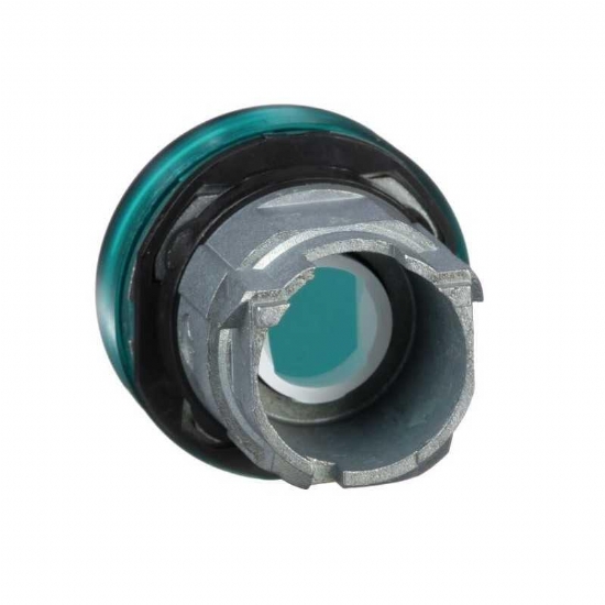 Testa Lampada Spia  Schneider Telemecanique  ZB4BV033 Gemma Liscia Diametro 22mm Colore Verde per Led Universale - 2