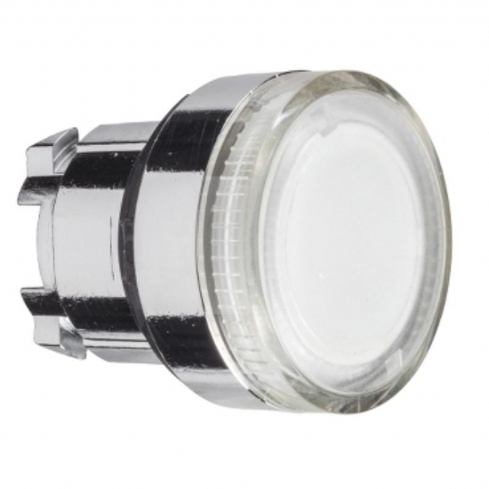 Testa Pulsante Luminoso Schneider Telemecanique  ZB4BW37 ad Impulso Luminoso Senza Marcatura Diametro 22mm Colore Incolore - 1