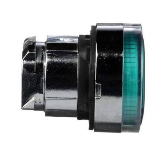 Testa Pulsante Luminoso Schneider Telemecanique  ZB4BW33 ad Impulso Luminoso Senza Marcatura Diametro 22mm Colore Verde - 2