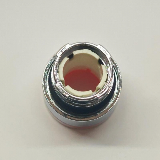 Testa Pulsante Luminoso Schneider Telemecanique  ZB2BW34 ad Impulso Luminoso Senza Marcatura Diametro 22mm Colore Rosso - 2