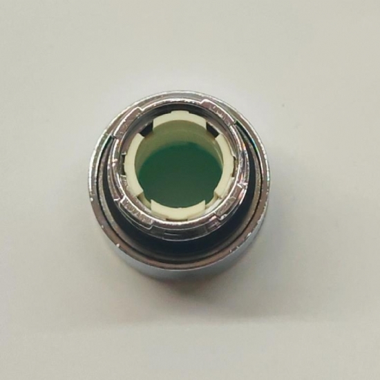 Testa Pulsante Luminoso Schneider Telemecanique  ZB2BW33 ad Impulso Luminoso Senza Marcatura Diametro 22mm Colore Verde - 2