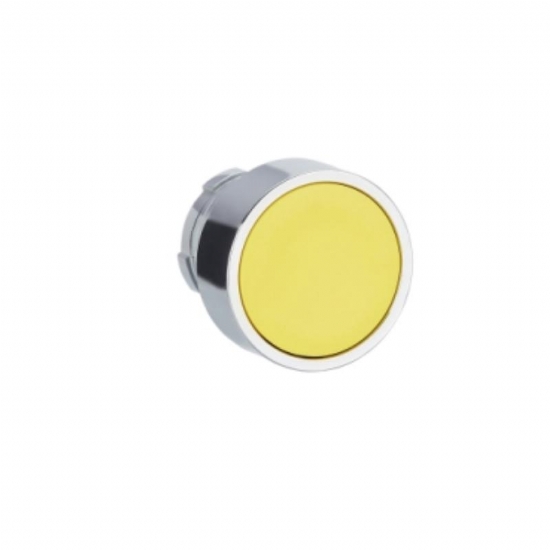 Testa Pulsante Schneider Telemecanique  ZB2BA5 ad Impulso Senza Marcatura Diametro 22mm Colore Giallo - 1