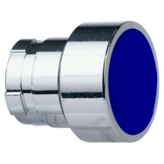 Testa Pulsante Schneider Telemecanique  ZB2BA6 ad Impulso Senza Marcatura Diametro 22mm Colore Blu - 1
