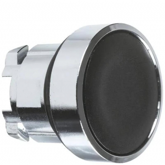 Testa Pulsante Schneider Telemecanique  ZB4BA2 ad Impulso Senza Marcatura Diametro 22mm Colore Nero - 1