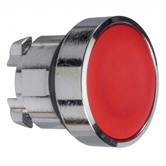 Testa Pulsante Schneider Telemecanique  ZB4BA4 ad Impulso Senza Marcatura Diametro 22mm Colore Rosso - 1