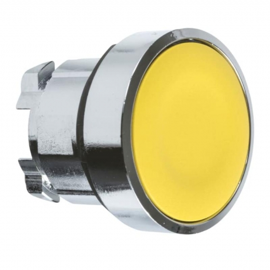 Testa Pulsante Schneider Telemecanique  ZB4BA5 ad Impulso Senza Marcatura Diametro 22mm Colore Giallo - 1