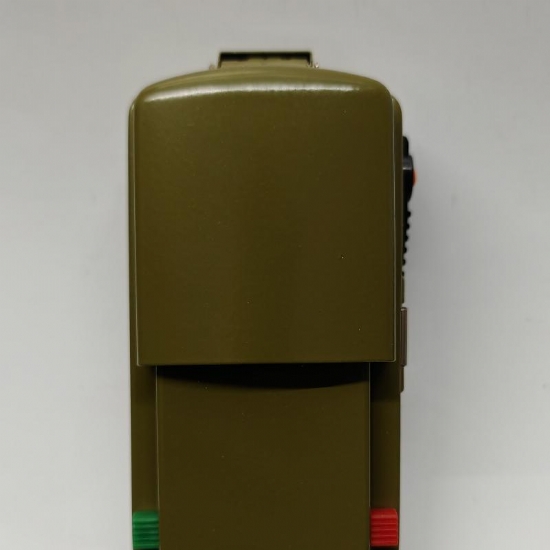 Torcia Lyvia Militare Vintage in Metallo con Cursore di Segnali Colorati Verde Rosso - 1