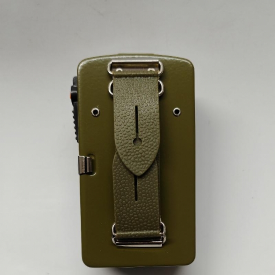 Torcia Lyvia Militare Vintage in Metallo con Cursore di Segnali Colorati Verde Rosso - 2