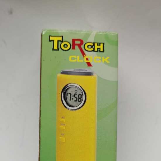 Torcia Multifunzione Modello CT 747 con Orologio Digitale Integrato Colore Nero - 2