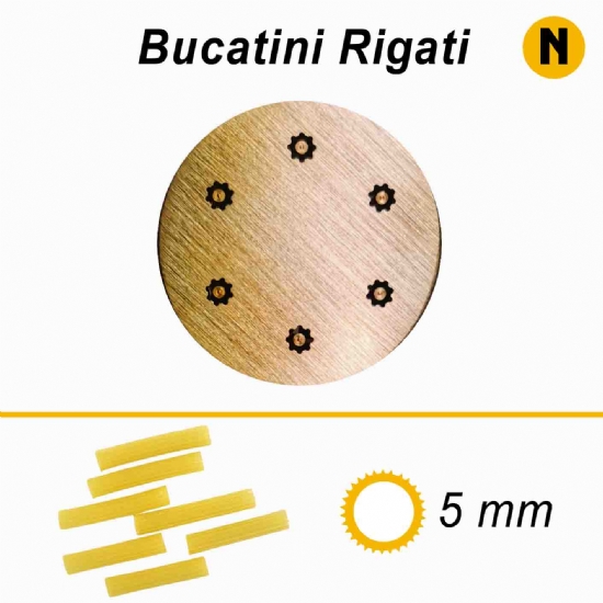 Trafila Bucatini Rigati - La Fattorina Macchina per fare la pasta fresca  - 1