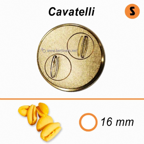 Trafila in Bronzo Speciale Cavatelli lisci - VIP/2 Macchina per fare la pasta fresca  - 1