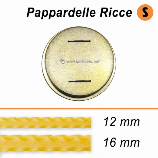 Trafila in Bronzo Speciale Pappardelle Ricce Reginette Mafalde - La Fattorina Macchina per fare la pasta fresca  - 1