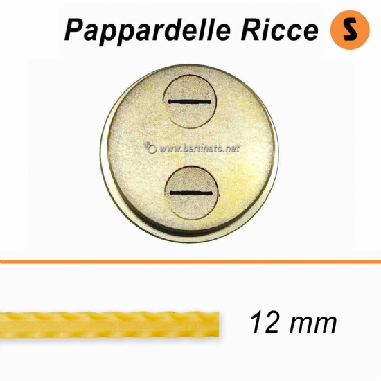 Trafila in Bronzo Speciale Pappardelle Ricce Reginette Mafalde - La Fattorina Macchina per fare la pasta fresca  - 2