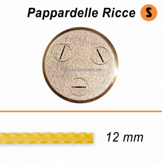 Trafila in Bronzo Speciale Pappardelle Ricce Reginette Mafalde - VIP/2 Macchina per fare la pasta fresca  - 2
