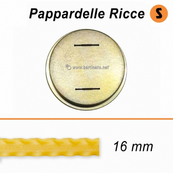 Trafila in Bronzo Speciale Pappardelle Ricce Reginette Mafalde - La Fattorina Macchina per fare la pasta fresca  - 2