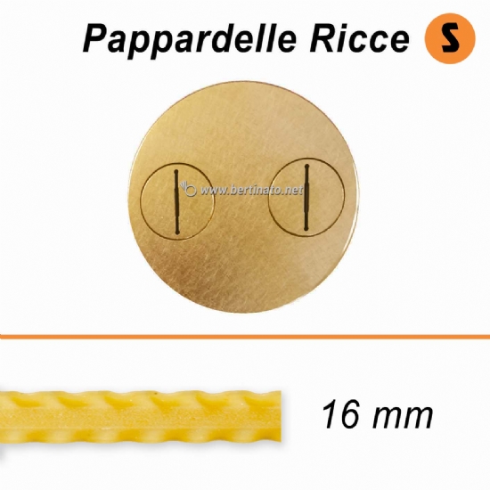 Trafila in Bronzo Speciale Pappardelle Ricce Reginette Mafalde - VIP4 Macchina per fare la pasta fresca  - 2