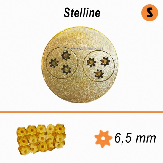 Trafila in Bronzo Speciale Stelline pastina per minestra brodo zuppa - La Fattorina Macchina per fare la pasta fresca  - 1