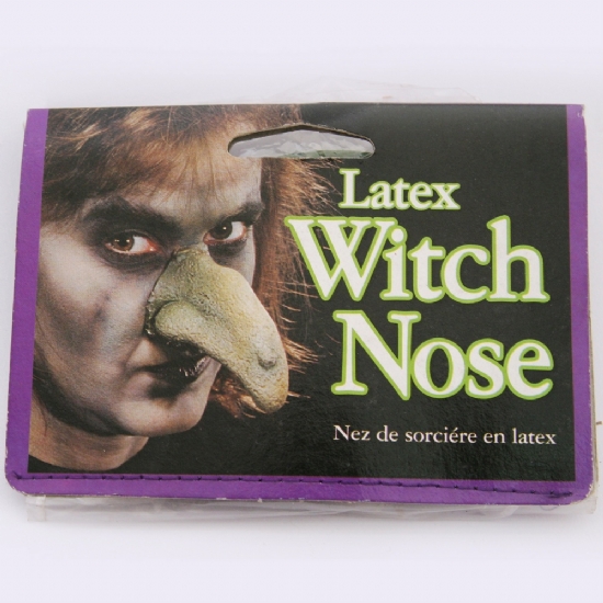Naso lungo Strega Mostro Halloween Grigio Verde per Travestimenti Horror Orrore - 1