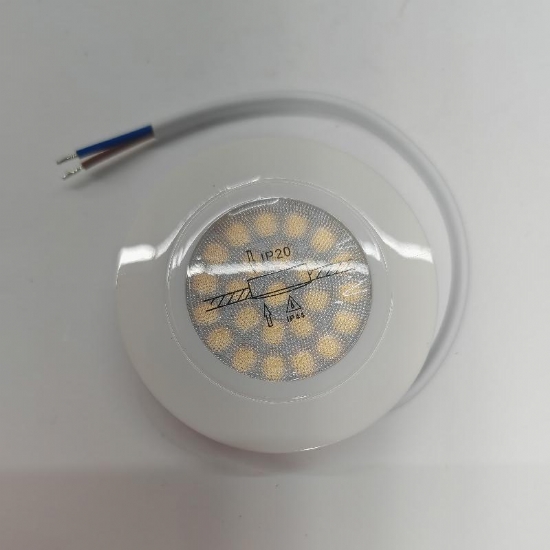 Ultralux LML220442W Mini faretto da incasso bianco a LED 4W 4200K 220V IP44 50 60Hz - 1