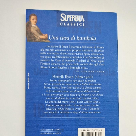 Una Casa di Bambola di Henrik Ibsen Copertina Flessibile Superbur Classici Rizzoli - 2