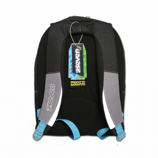 Seven - Zaino Advanced Flags Cambia Colore Colorchange - Colore Nero Grigio Azzurro Giallo Con Stelle e Strisce Grigie - 2