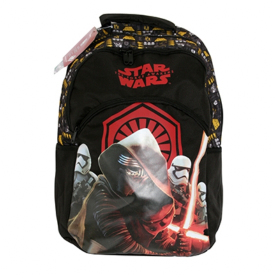 Zaino Scuola Star Wars Disney - Colore Nero Rosso Giallo - Il Risveglio della Forza - 1