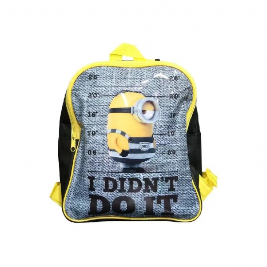 Zaino per Asilo Minions Cattivissimo Me Zainetto per Scuola Giallo Nero Grigio - 1