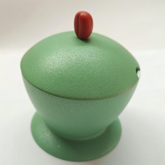 Zuccheriera Vintage Modello Querida in Alluminio Pressofuso Verde - 1