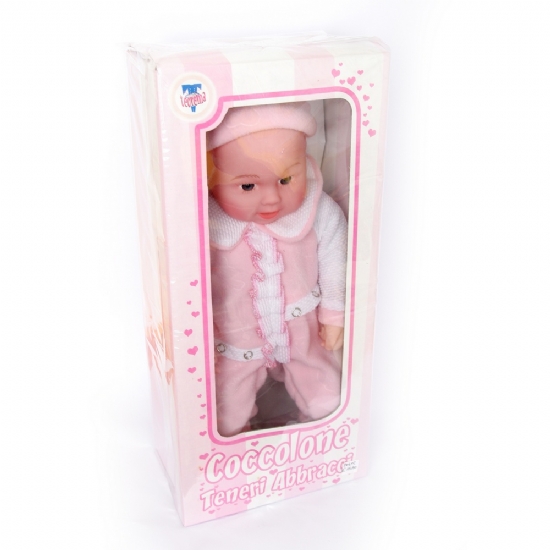 Bambola Teneri Abbracci - Gioco bambina - Bambolotto con vestito rosa - 1