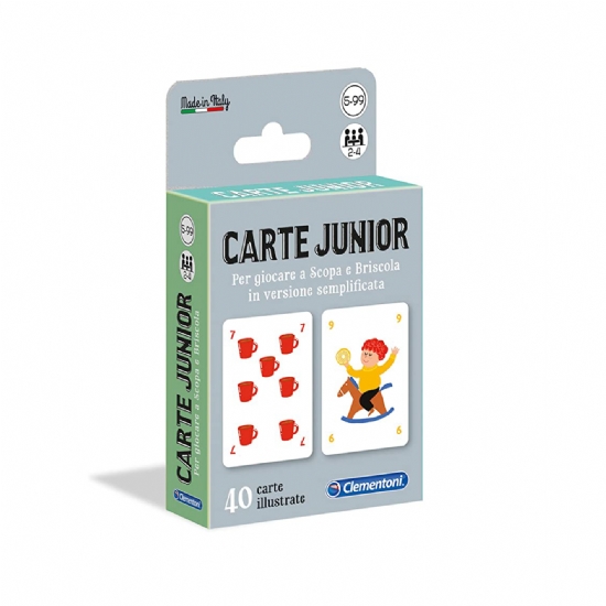 Clementoni - Carte Junior - Scopa Briscola - Carte da Gioco Illustrate Bambini - 1