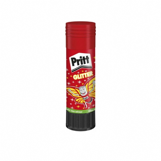 Colla Stick Pritt Glitter - 20 gr - Rosso Giallo Brillantini - 1
