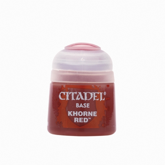 Colore Citadel Base rosso Khorne Red da 12ml per pittura miniature Warhammer opaco e uniforme - 1