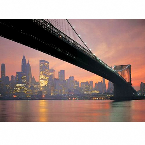 Educa 10112 - Puzzle 1000 pezzi - Fluorescente - Il Ponte di Brooklyn - New York - 1