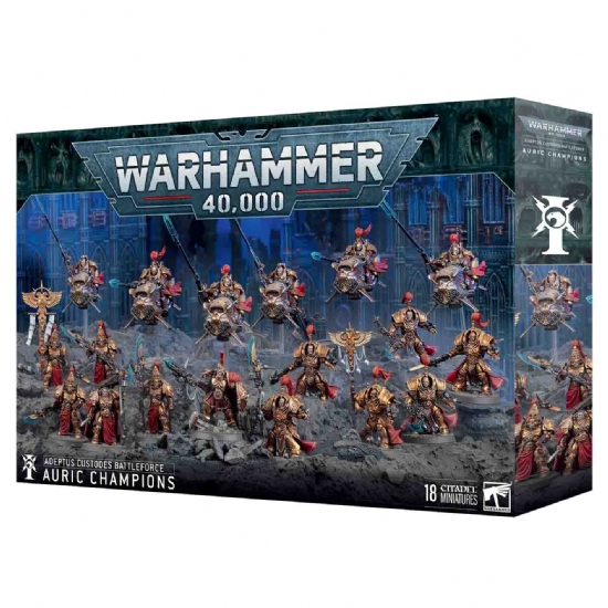Miniature Adeptus Custodes Battleforce Auric Champions Campioni Aurei Warhammer 40000 - 1