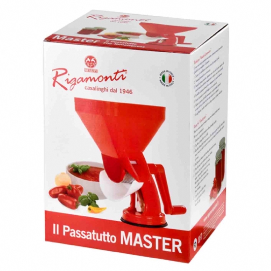Passapomodoro Manuale in Plastica a Manovella Rigamonti Master 69 - Con Bacinella Piatto Incluso - 2
