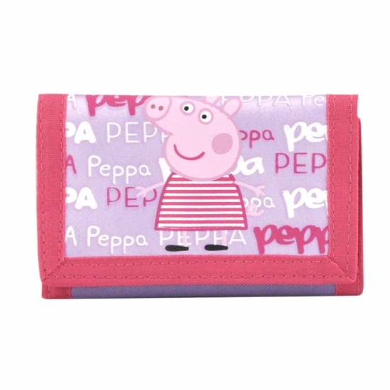 Portafoglio Bambina - Peppa Pig - Rosa Fuxia Viola - 1