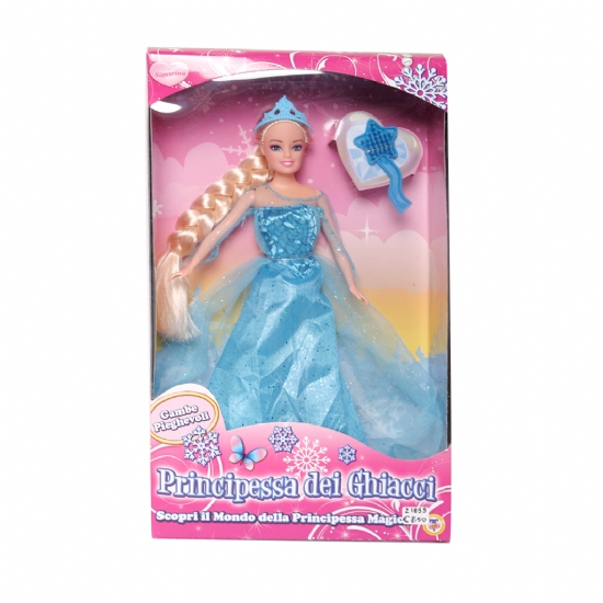 Principessa del Ghiaccio - Barbie Principessa Bambola Simile Frozen- Bambina - Azzurro Neve - 1