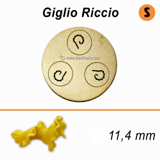 Trafila in Bronzo Speciale Giglio Riccio Campanelle - VIP/2 Macchina con tagliapasta automatico per fare la pasta fresca  - 1