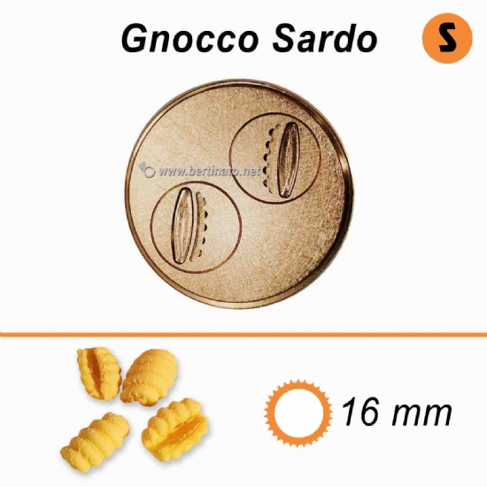 Trafila in Bronzo Speciale Gnocco Sardo - La Fattorina Macchina con tagliapasta automatico per fare la pasta fresca   - 1