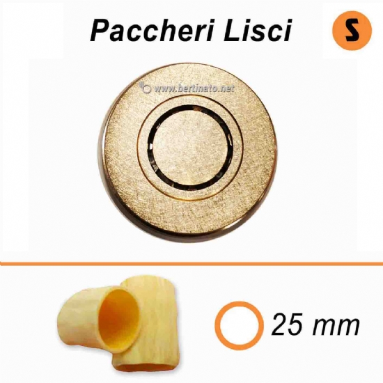 Trafila in Bronzo Speciale Paccheri Lisci - La Fattorina Macchina con tagliapasta automatico per fare la pasta fresca  - 1
