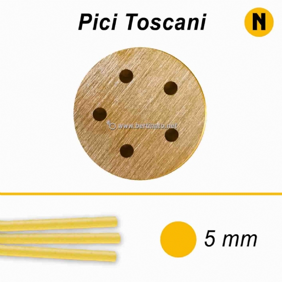 Trafila in Bronzo Speciale Pici toscani - La Fattorina Macchina con tagliapasta automatico per fare la pasta fresca  - 1
