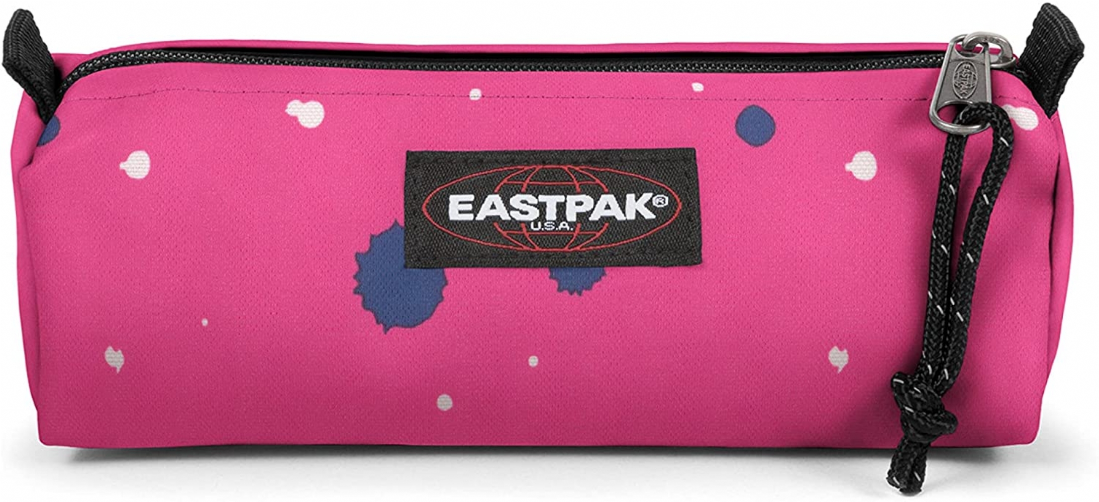 Eastpak - Astuccio Benchmark Single - Splashes Escape - Colore Fuxia Rosa  Fantasia Macchie Bianco Blu